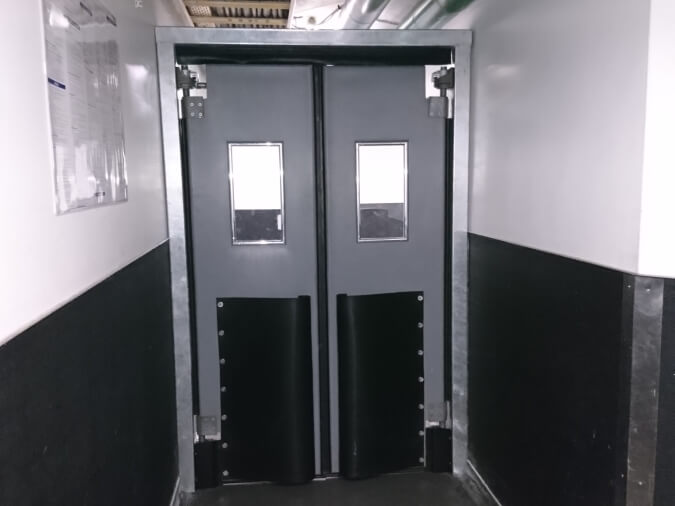 Double impact traffic doors