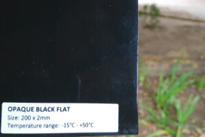 black pvc curtain