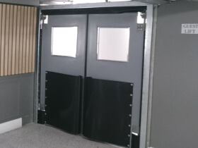 Duralite door double leaf installed