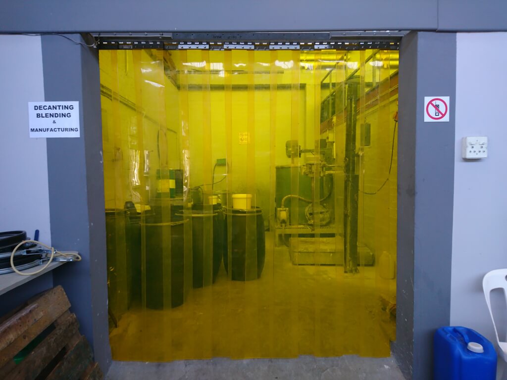 Anti-Insect Yellow PVC strip curtains